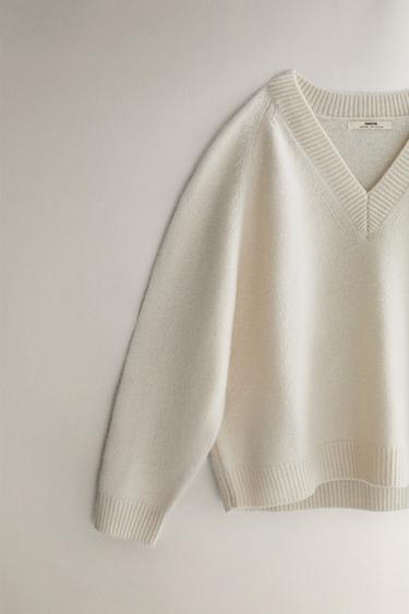 CASHMERE SWEATER - Ecru by Zara - Image 2