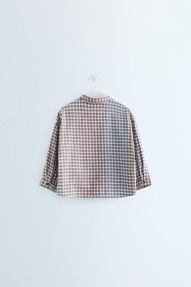 Zara Timeless - Plaid Print Shirt — Ecru 2
