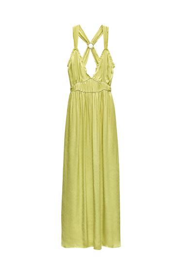 ZW COLLECTION MIDI DRESS WITH CROSSED STRAPS