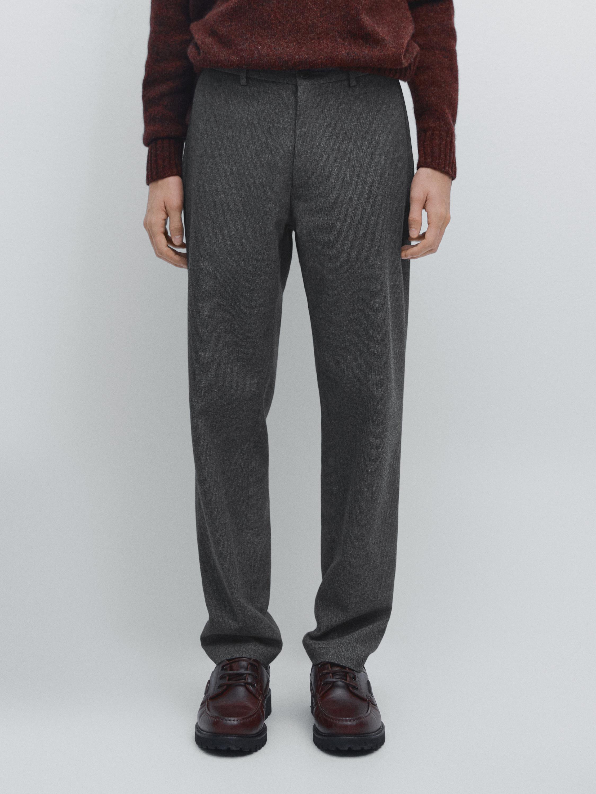 Jogger fit trousers with textured detail