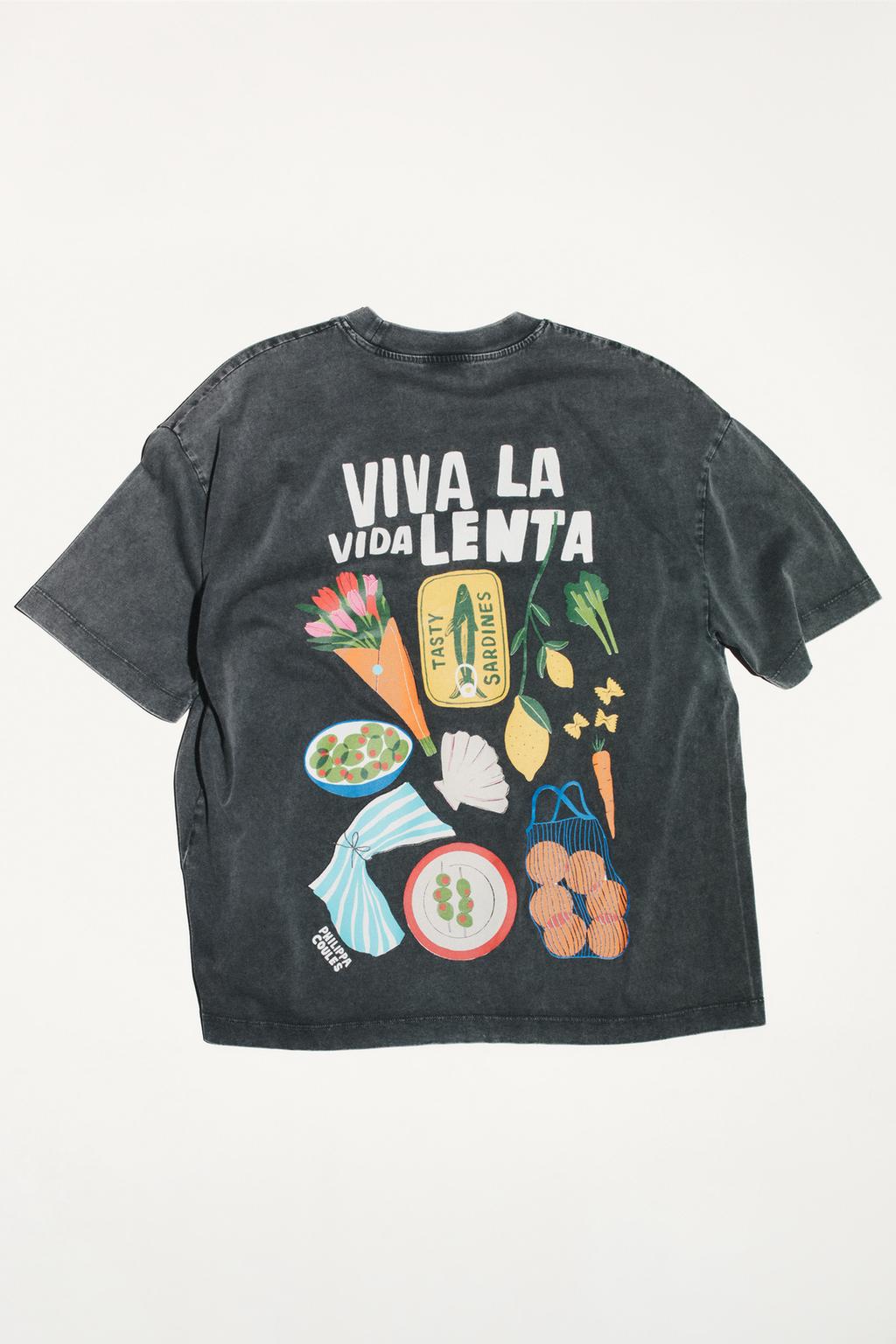 PHILIPPA COULES WASHED EFFECT T-SHIRT
