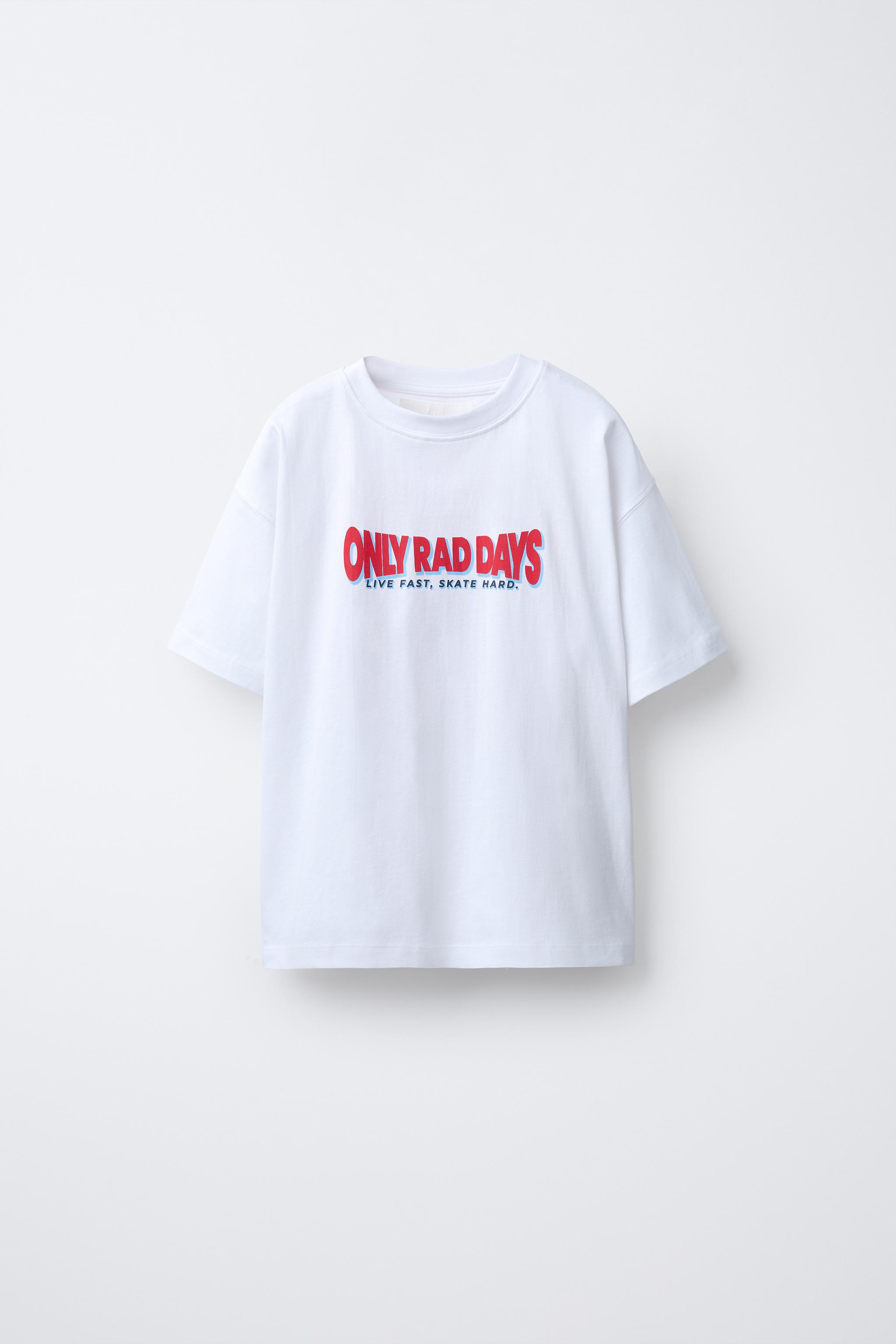 わたし テキストプリントTシャツ - ホワイト | ZARA Japan / 日本