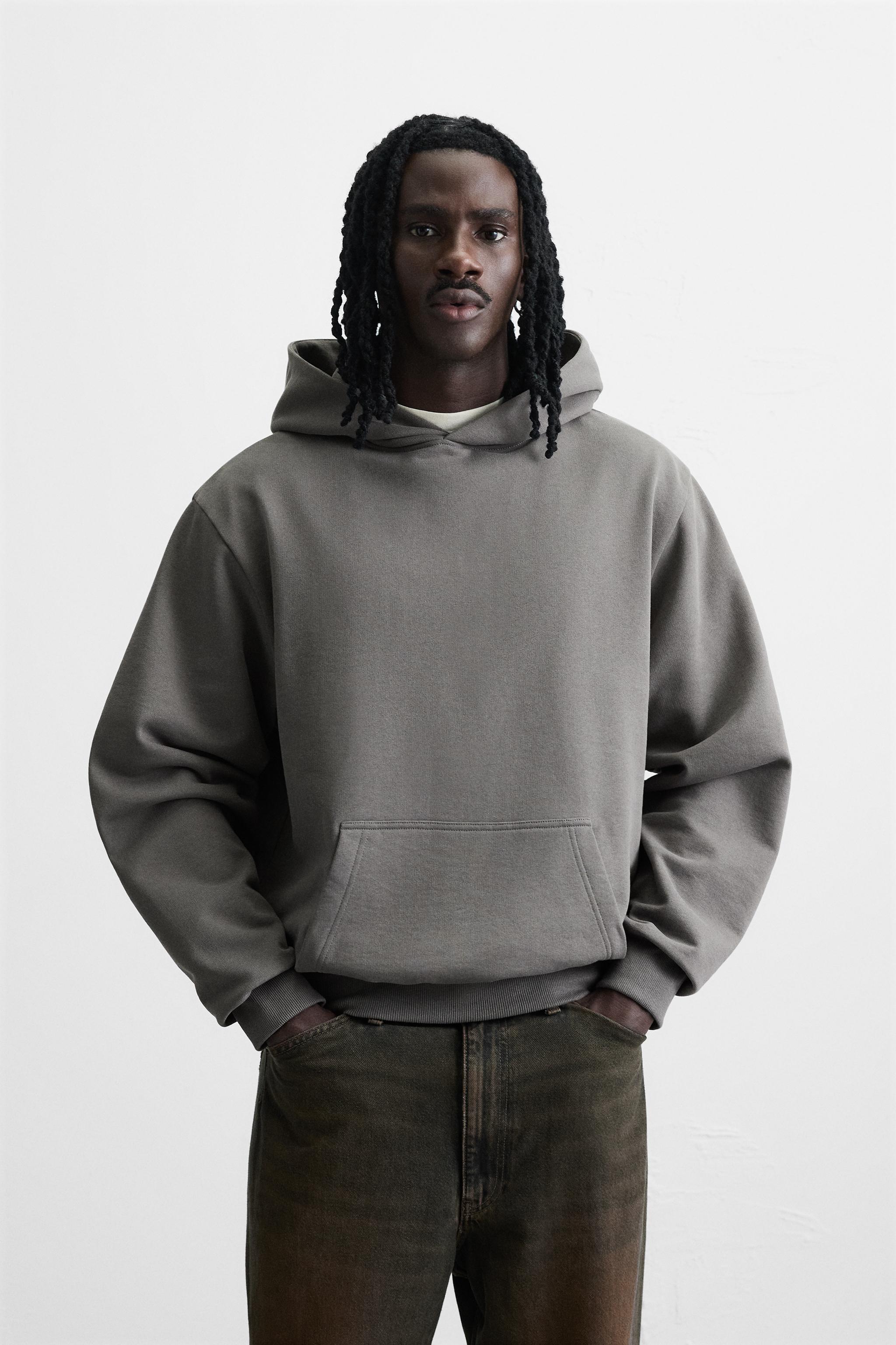 ZARA ザラ スパンコール フード付き シルバー パーカー 薄手