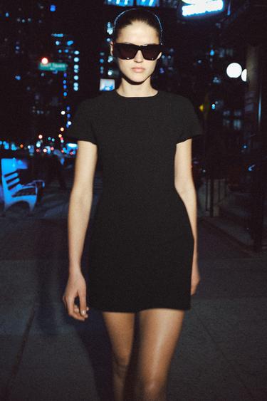 ZW COLLECTION SHORT DRESS - Black by Zara