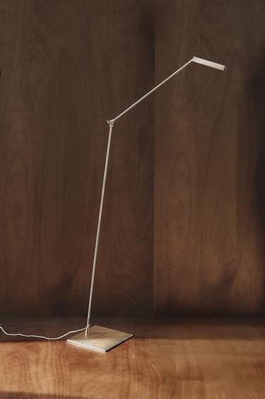 LAMPADAIRE DE BUREAU PIED MÉTAL LED - Argent de Zara