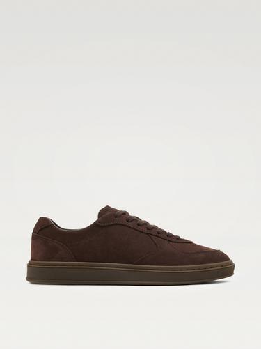 Zara Nubuck trainers with contrast sole - Burgundy Red