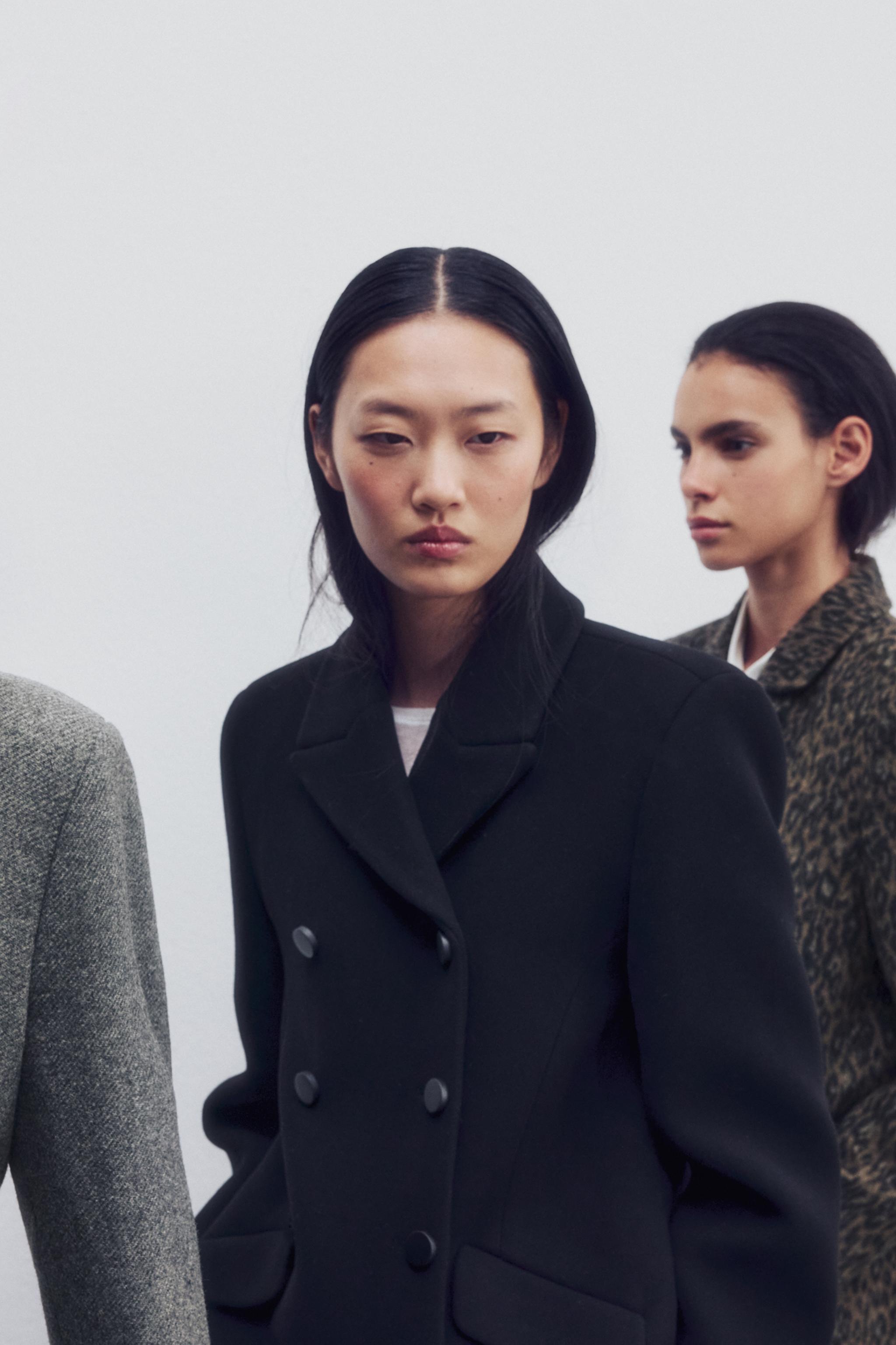 ZW Collection Wool-Blend Short Coat