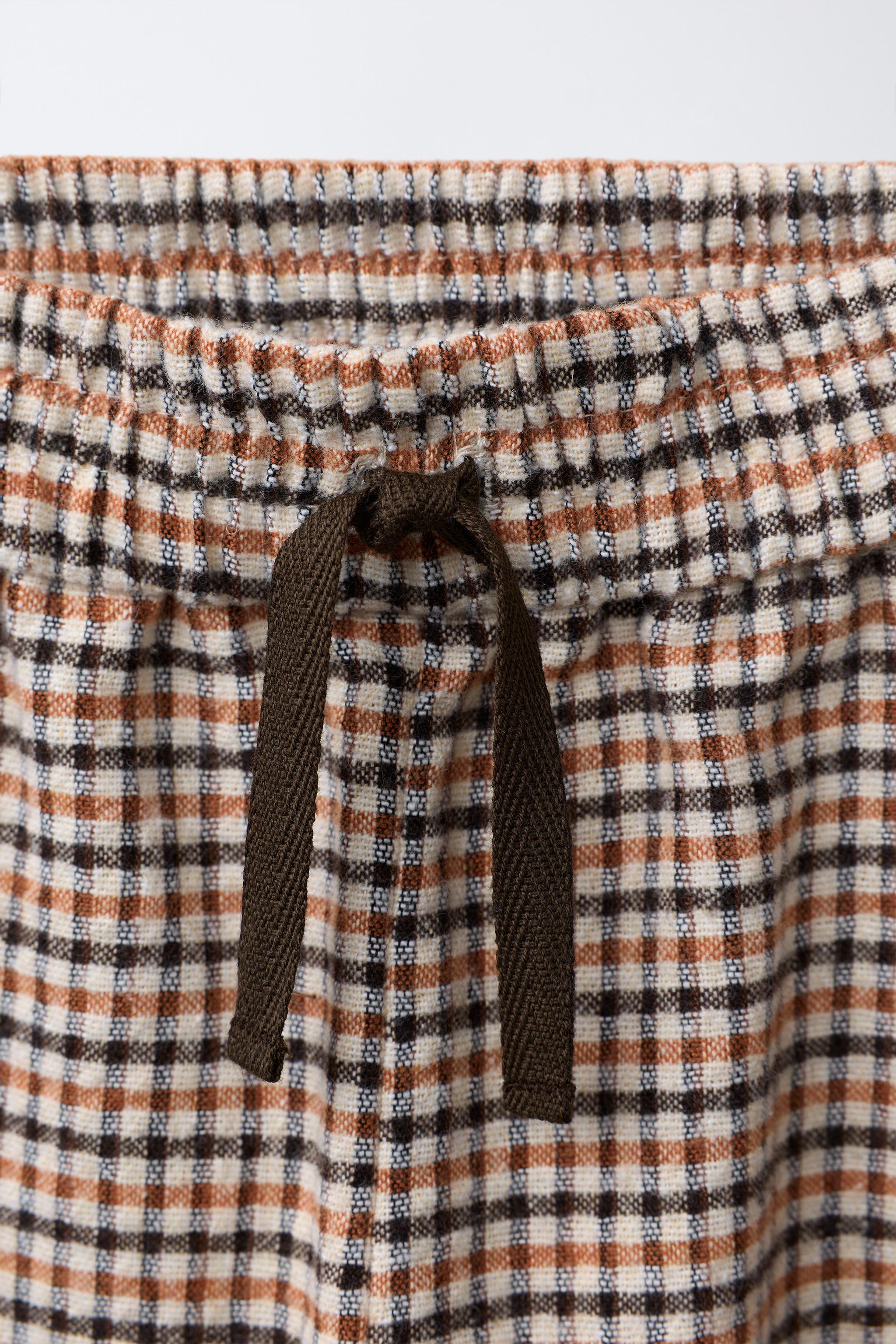 JUPE-CULOTTE À CARREAUX