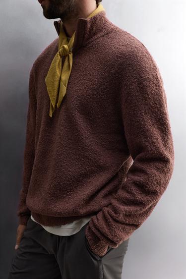 PULL BIMATIÈRE À COL ZIPPÉ - Tuile de Zara - Image 4