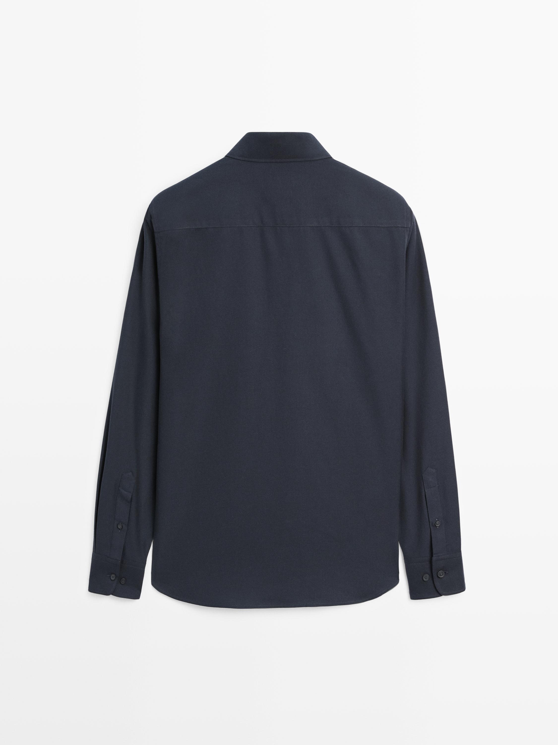 Regular fit twill shirt