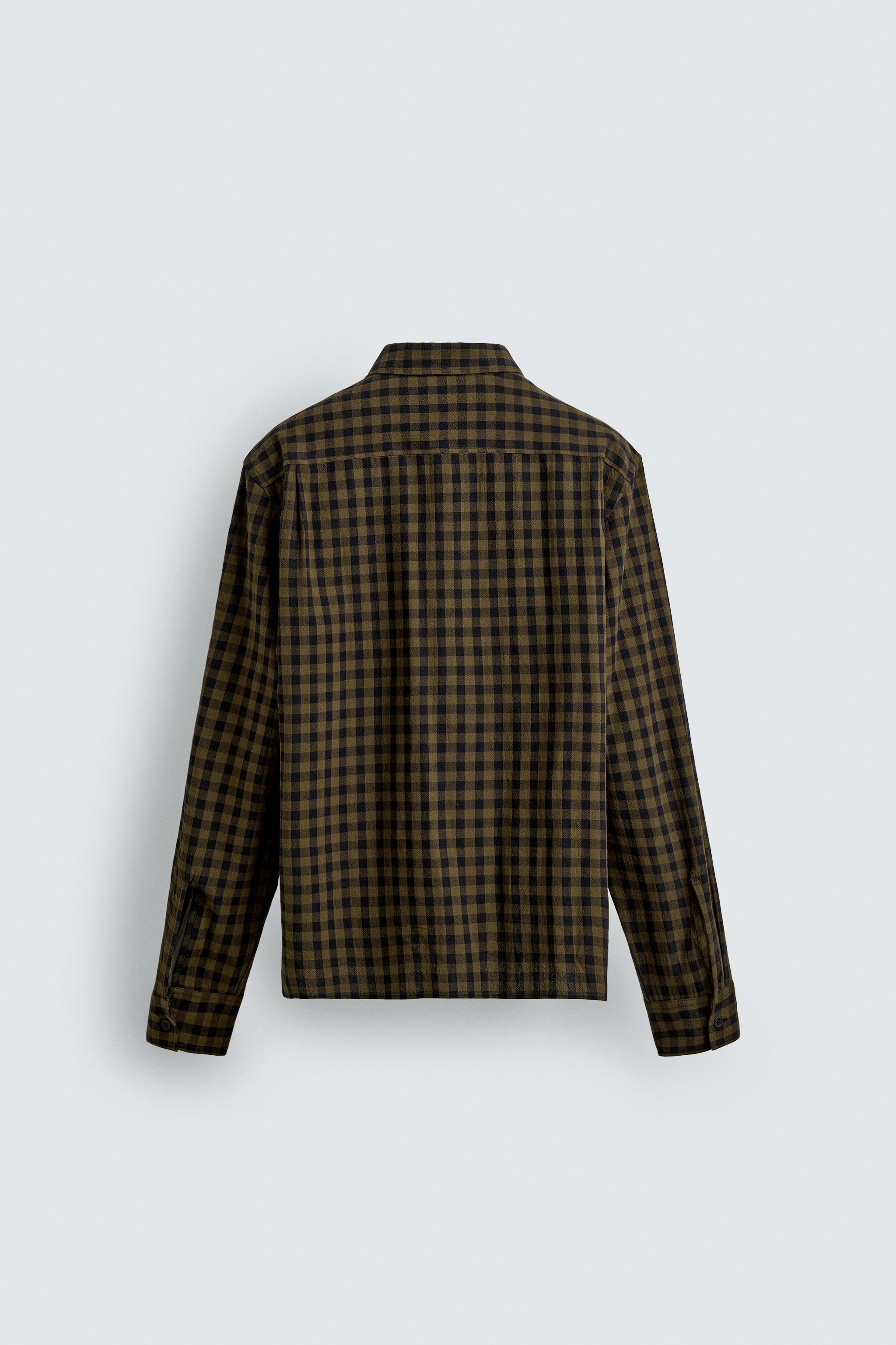 RELAXED FIT PLAID SHIRT