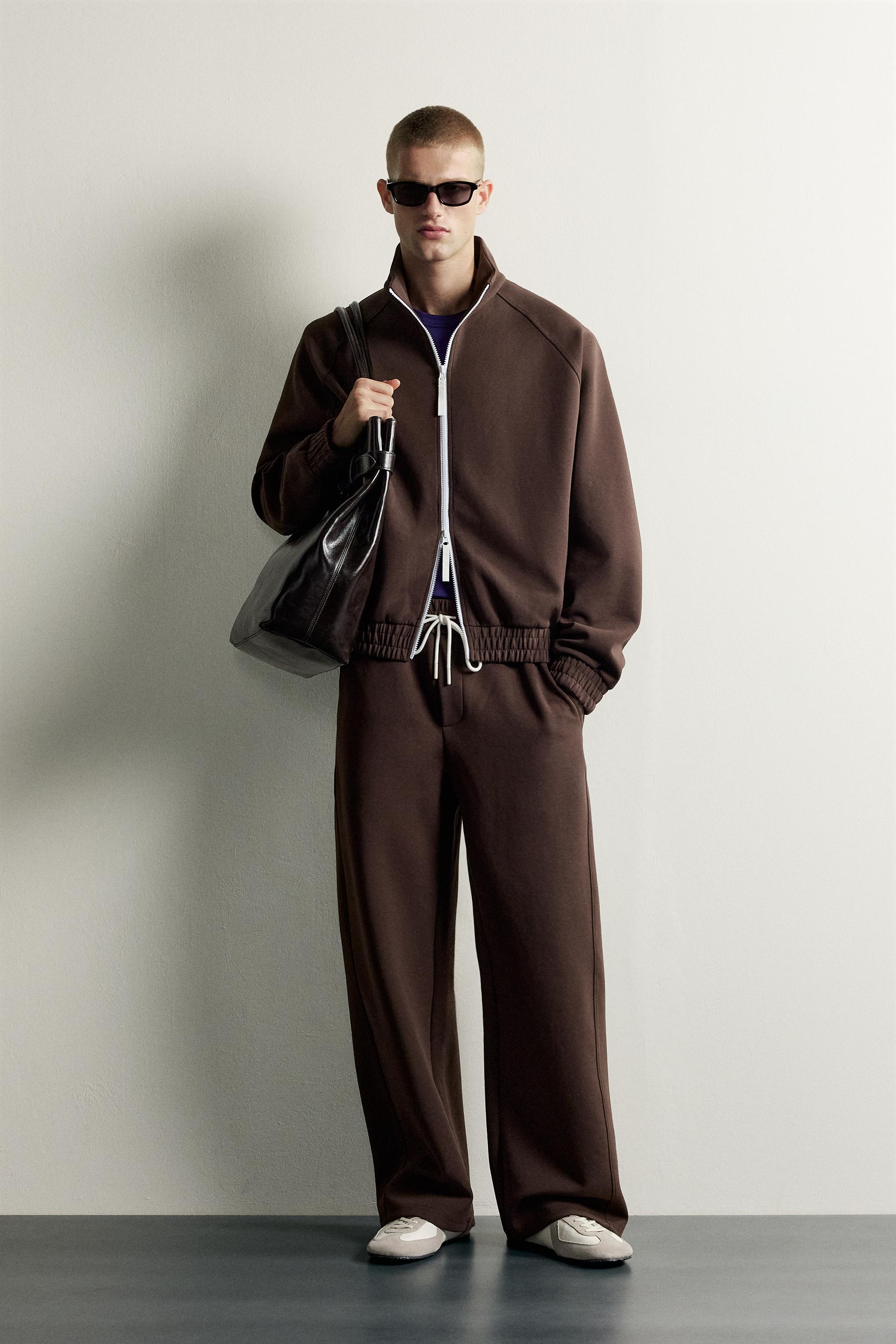CONTRAST ZIP TRACK JACKET