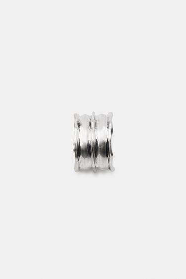 RAISED TEXTURE BRACELET - Silver by Zara - Image 0