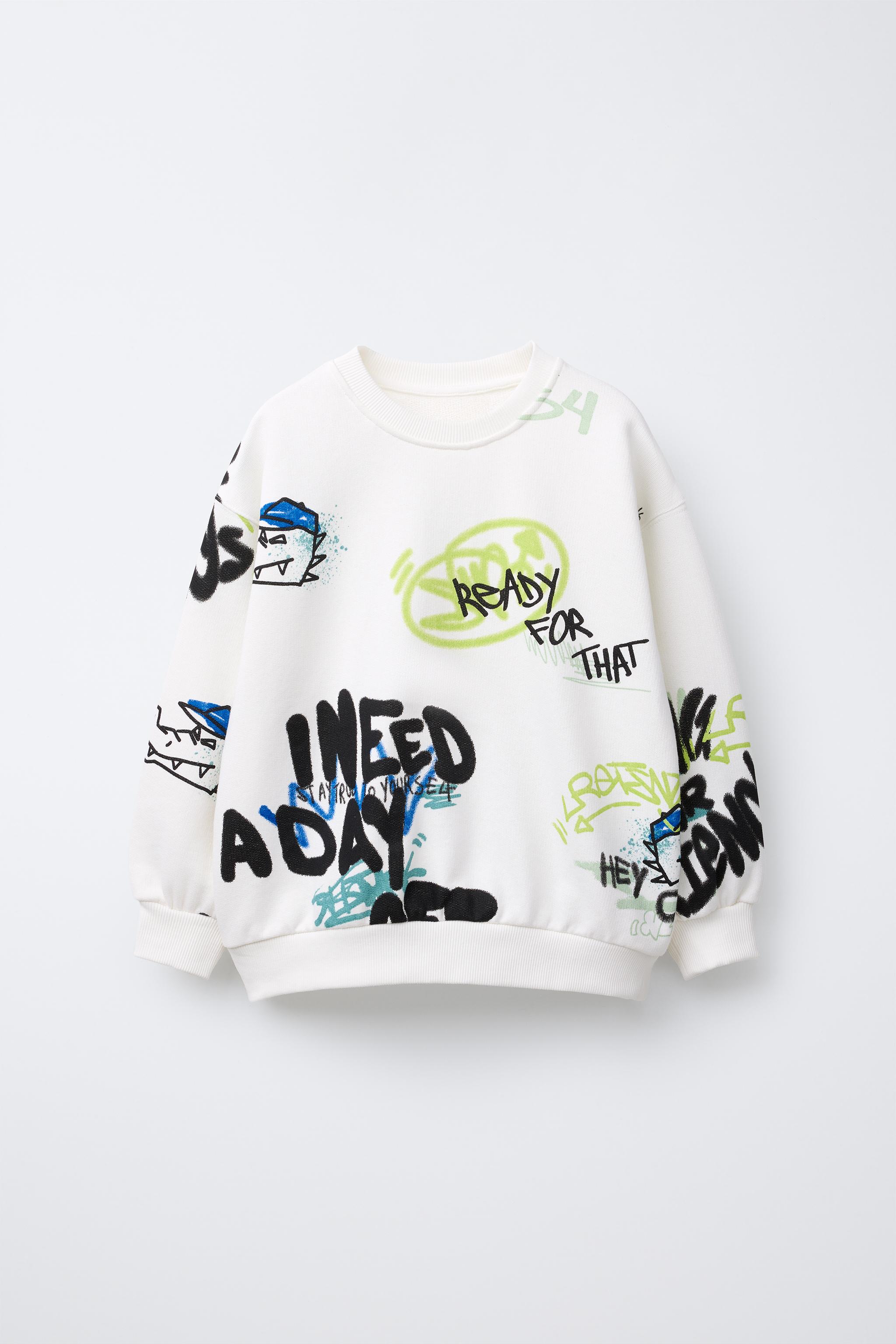 GRAFFITI SWEATSHIRT - Anthracite grey | ZARA United States