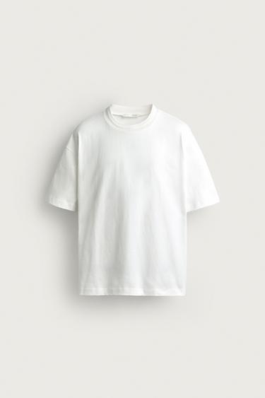 CAMISETA RELAXED FIT LETRAS FLOR - Blanco de Zara