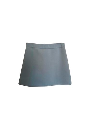 BLUE KNIT SKIRT