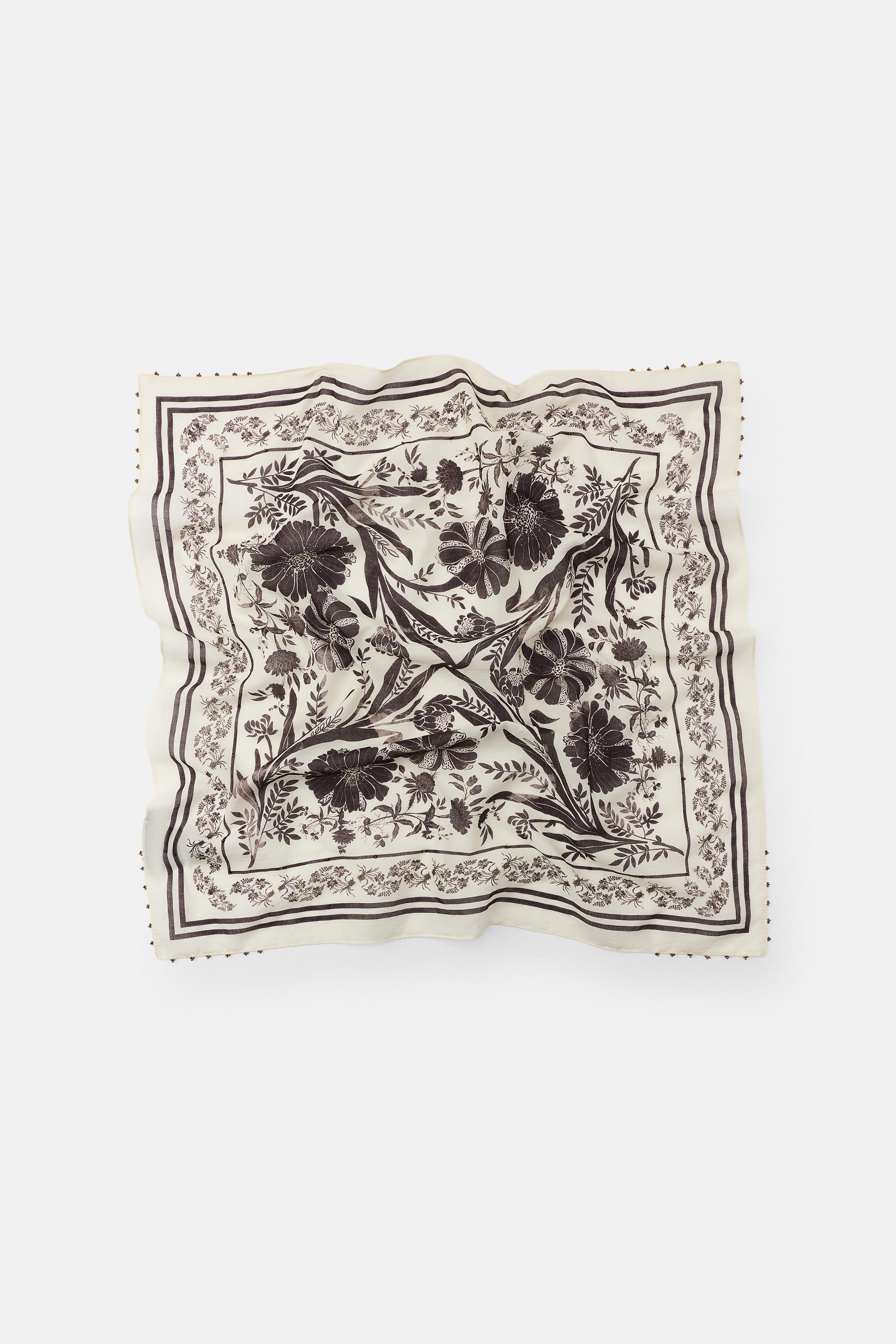 FOULARD BANDANA À IMPRIMÉ CACHEMIRE ET FANTAISIE