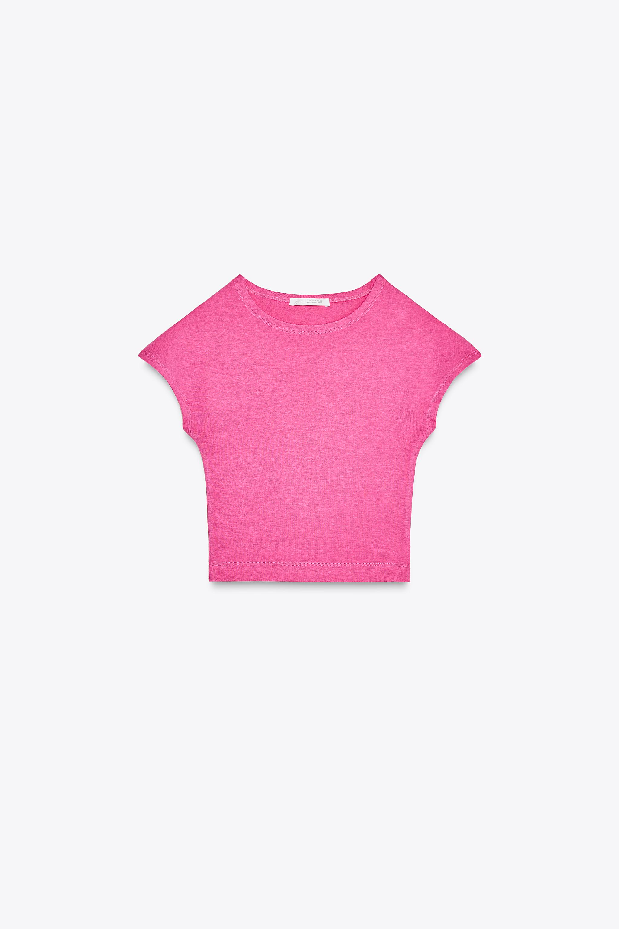 国内発送★VS★柔らか♡コットンモダールスリープシャツ コットン モダール ロングスリーブTシャツ - ホワイト | ZARA