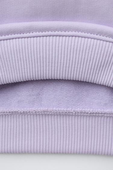 SWEAT BASIQUE CŒUR - Lavande de Zara - Image 3