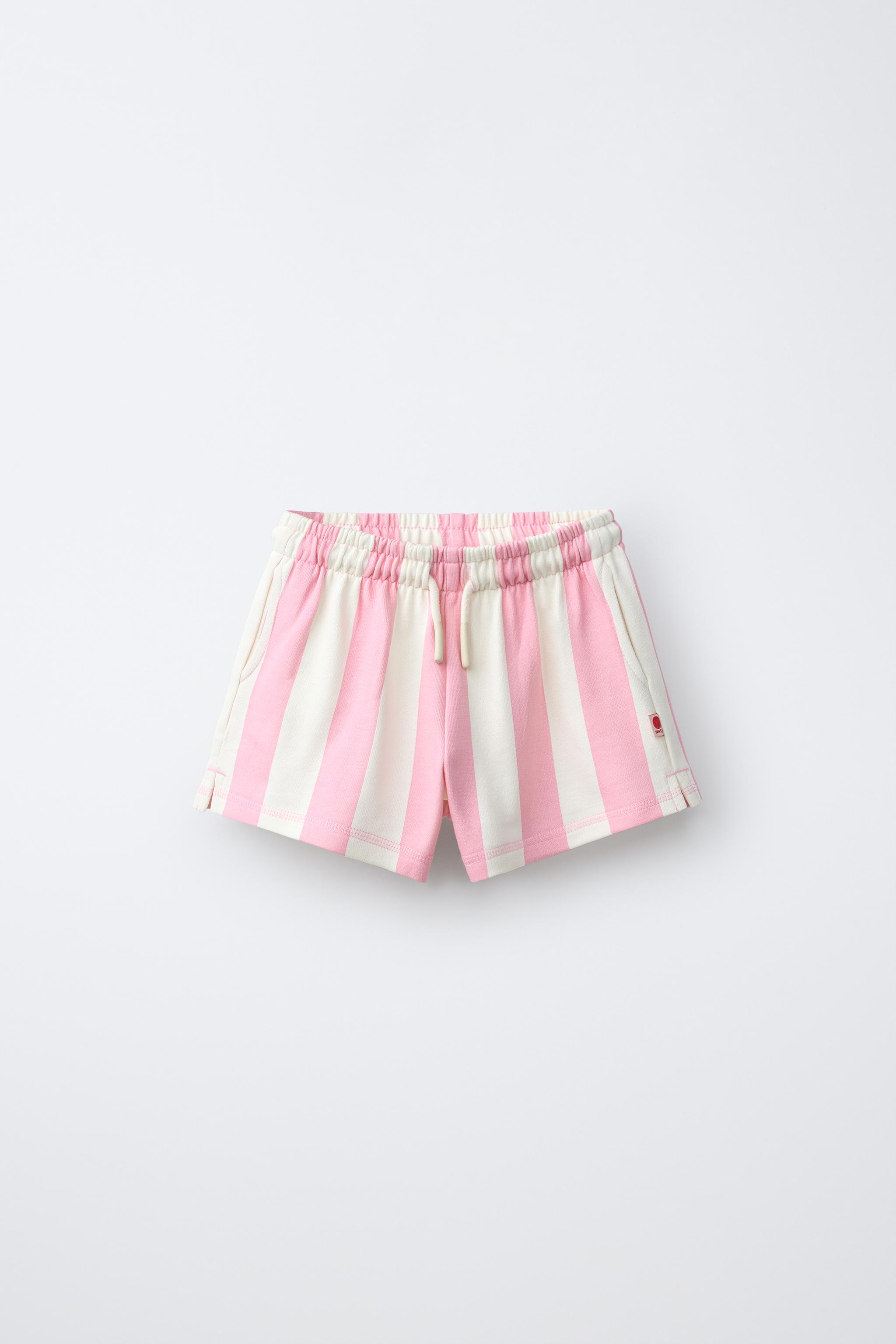 STRIPED PLUSH SHORTS