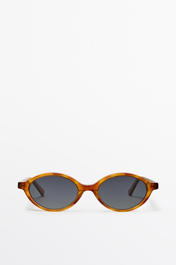 Zara Oval sunglasses - Caramel - Image 0