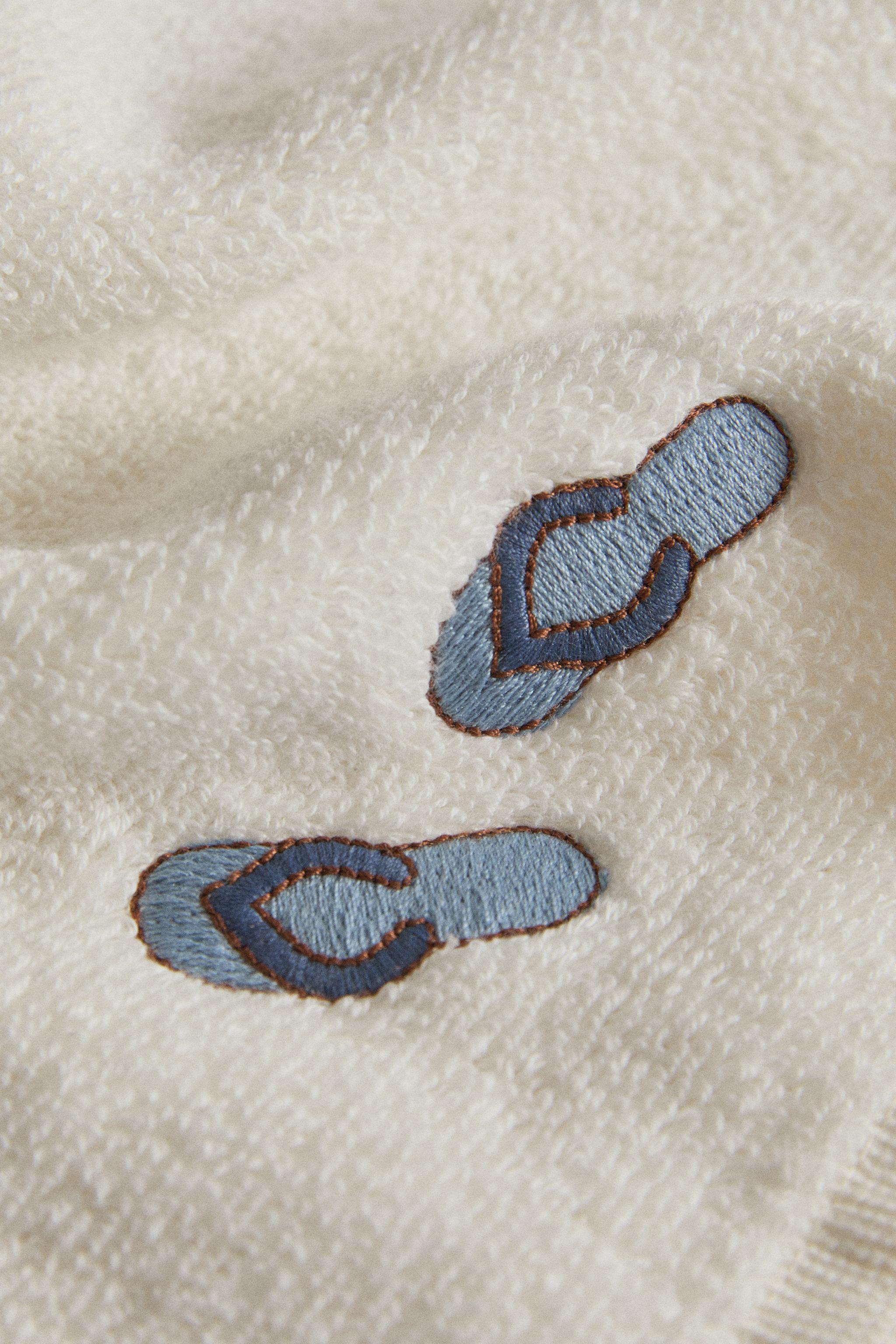 BEACH EMBROIDERY BATH TOWEL