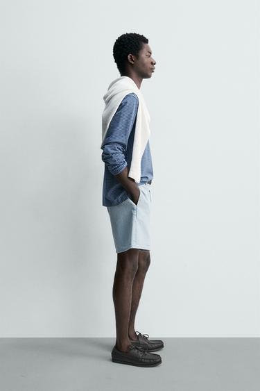 SHORT CHINO EN JEAN - Bleu clair de Zara - Image 3