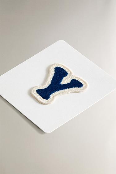 THERMO-ADHESIVE LETTER Y PATCH - Blue by Zara - Image 1