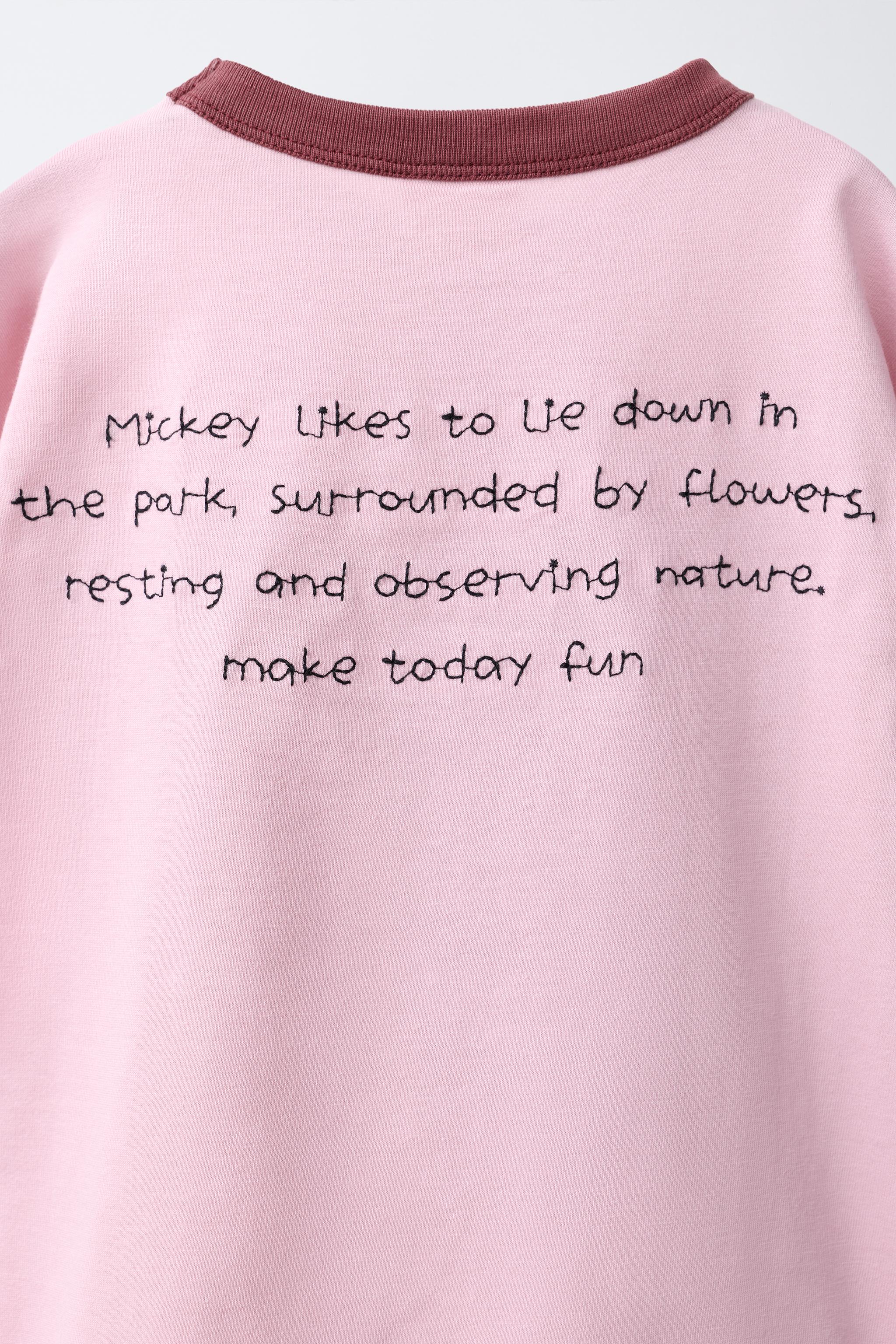 T-SHIRT À IMPRIMÉ ET BRODERIE MICKEY MOUSE © DISNEY