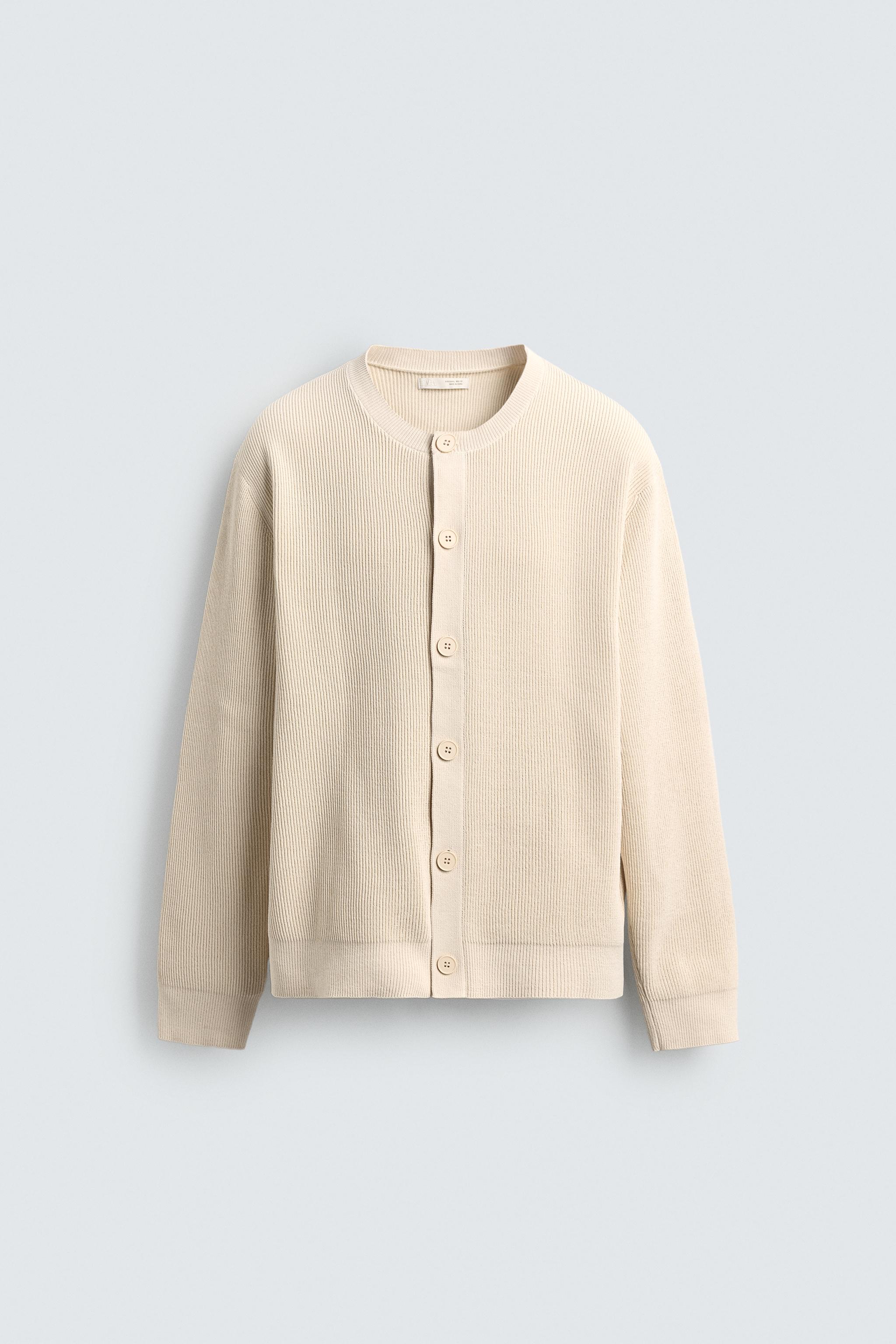 シェニール織りテクスチャーカーディガン - エクリュ | ZARA Japan / 日本