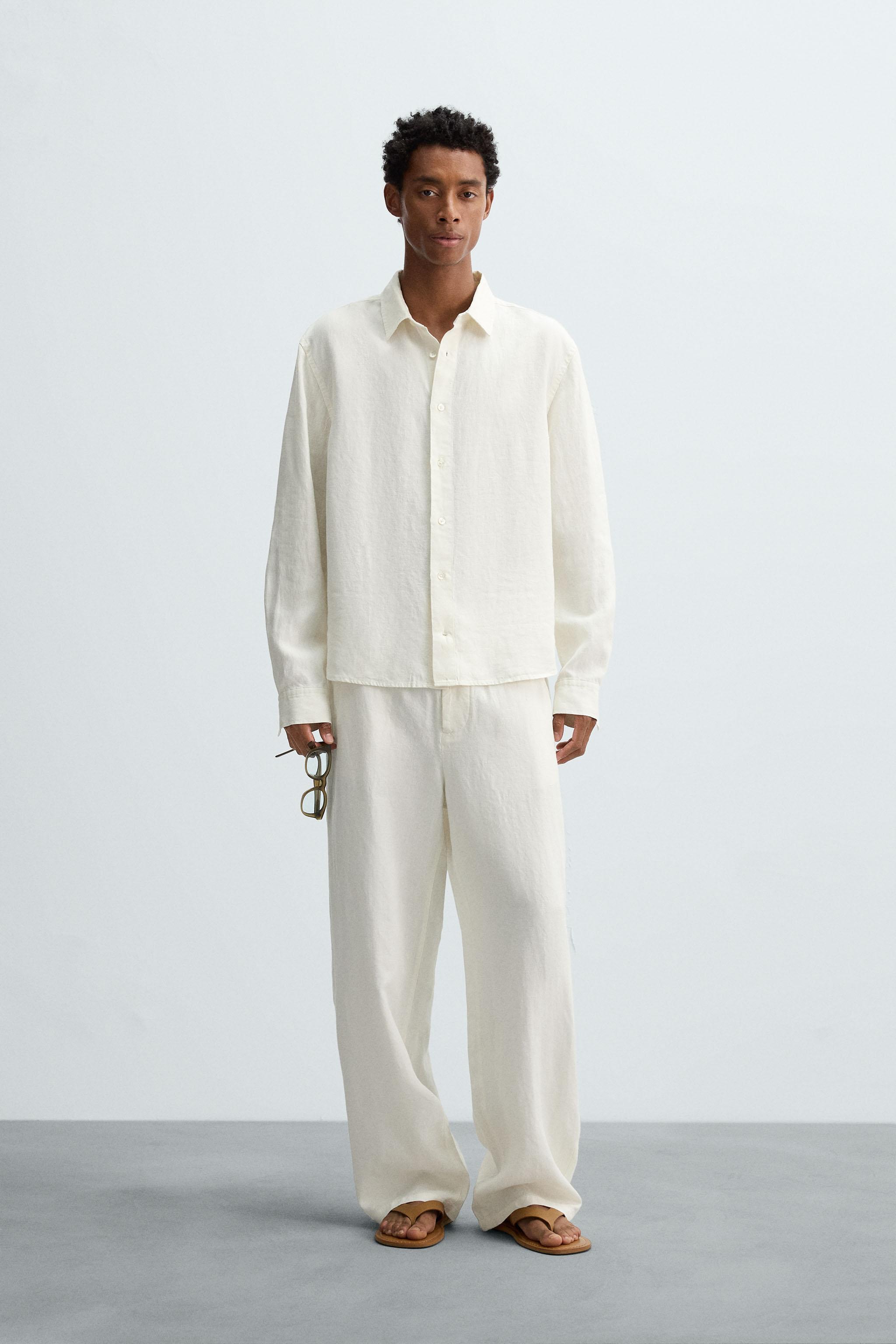CHEMISE COUPE DÉCONTRACTÉE 100 % CHANVRE