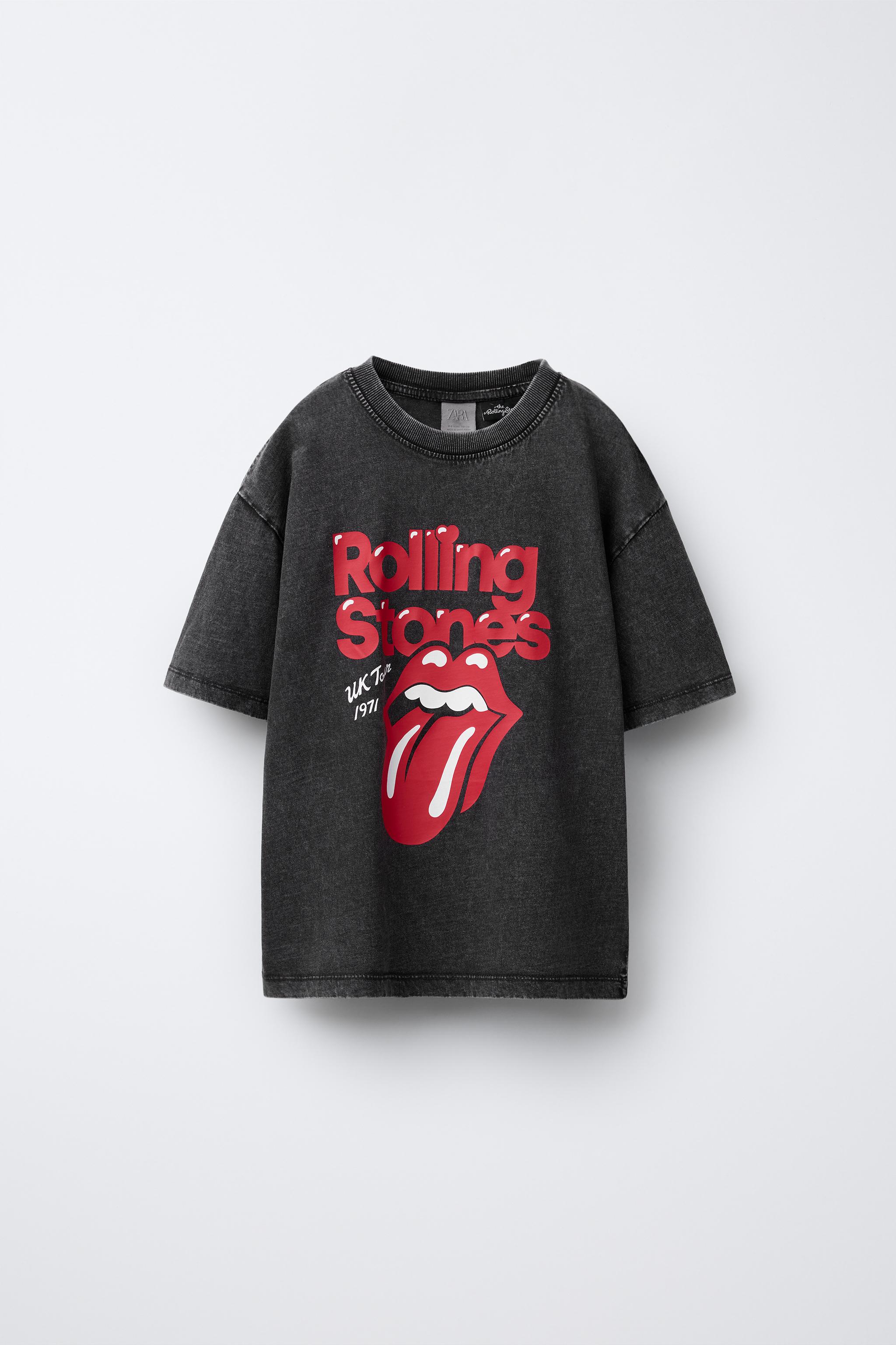 ROLLING STONES © WASHED-EFFECT T-SHIRT1