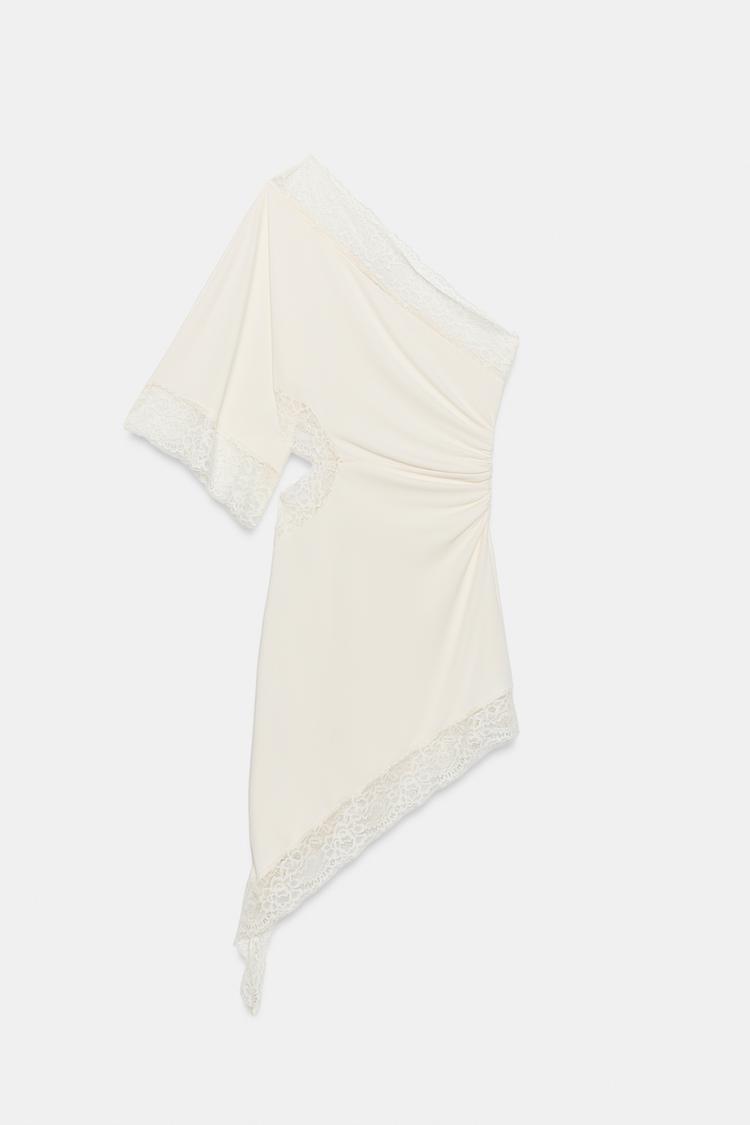 Vestido de encaje asimétrico 7