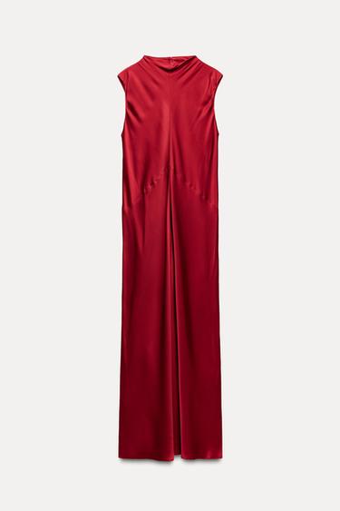 VESTIDO MIDI ZW COLLECTION - Vino de Zara