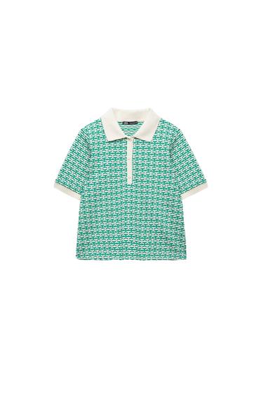 RETRO JACQUARD POLO SHIRT