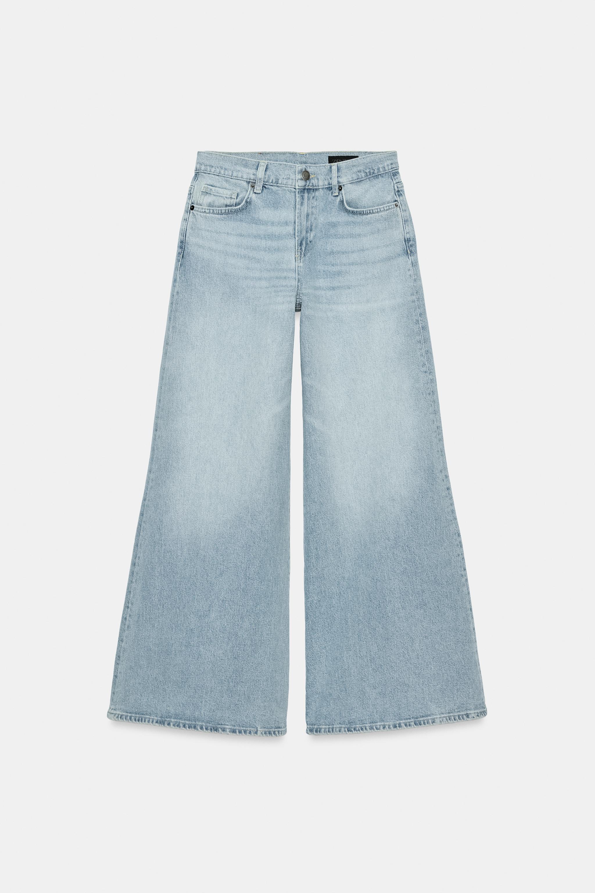 ZW COLLECTION MAXI WIDE LEG LOW RISE JEANS