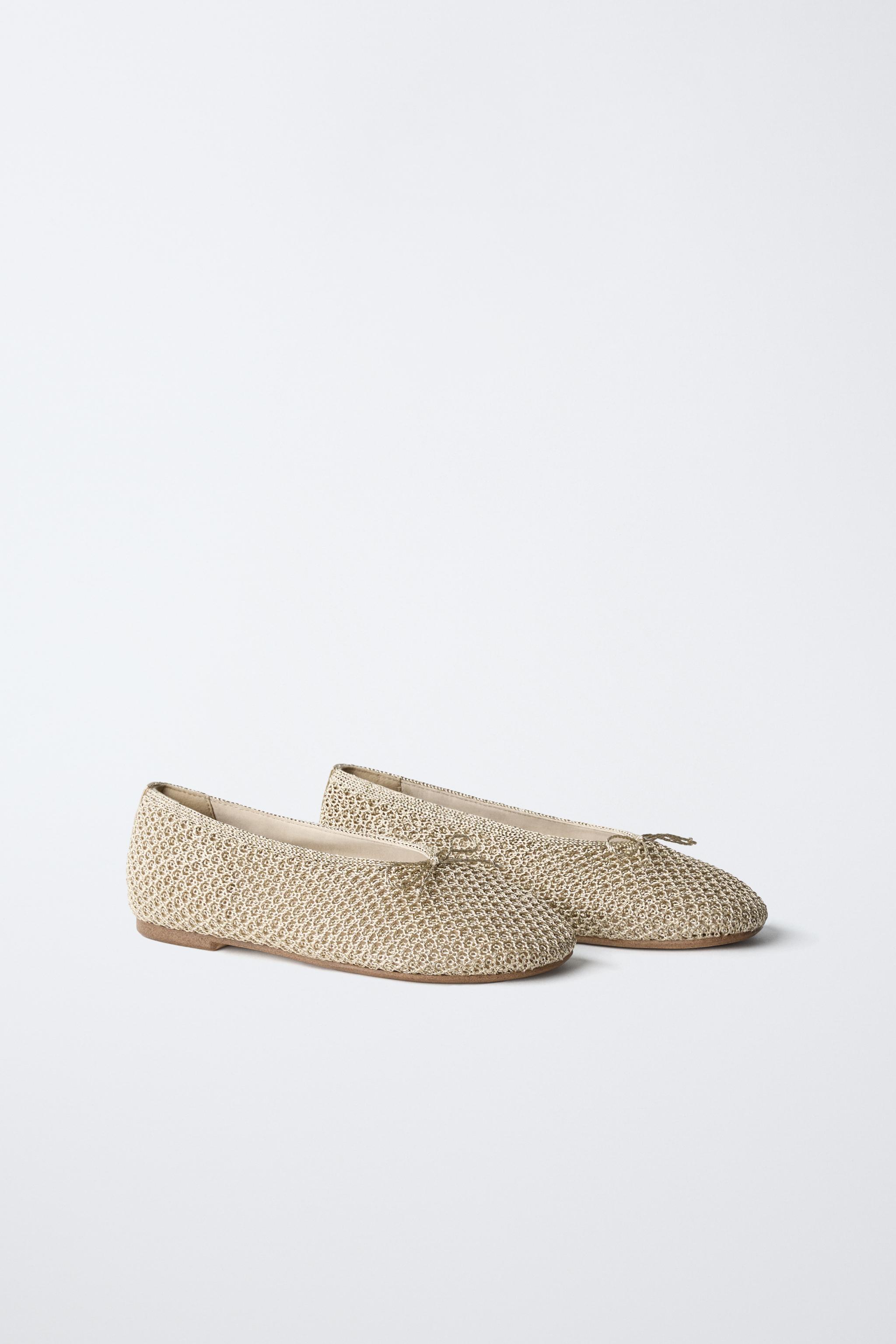 BALLERINES CROCHET MÉTALLISÉES