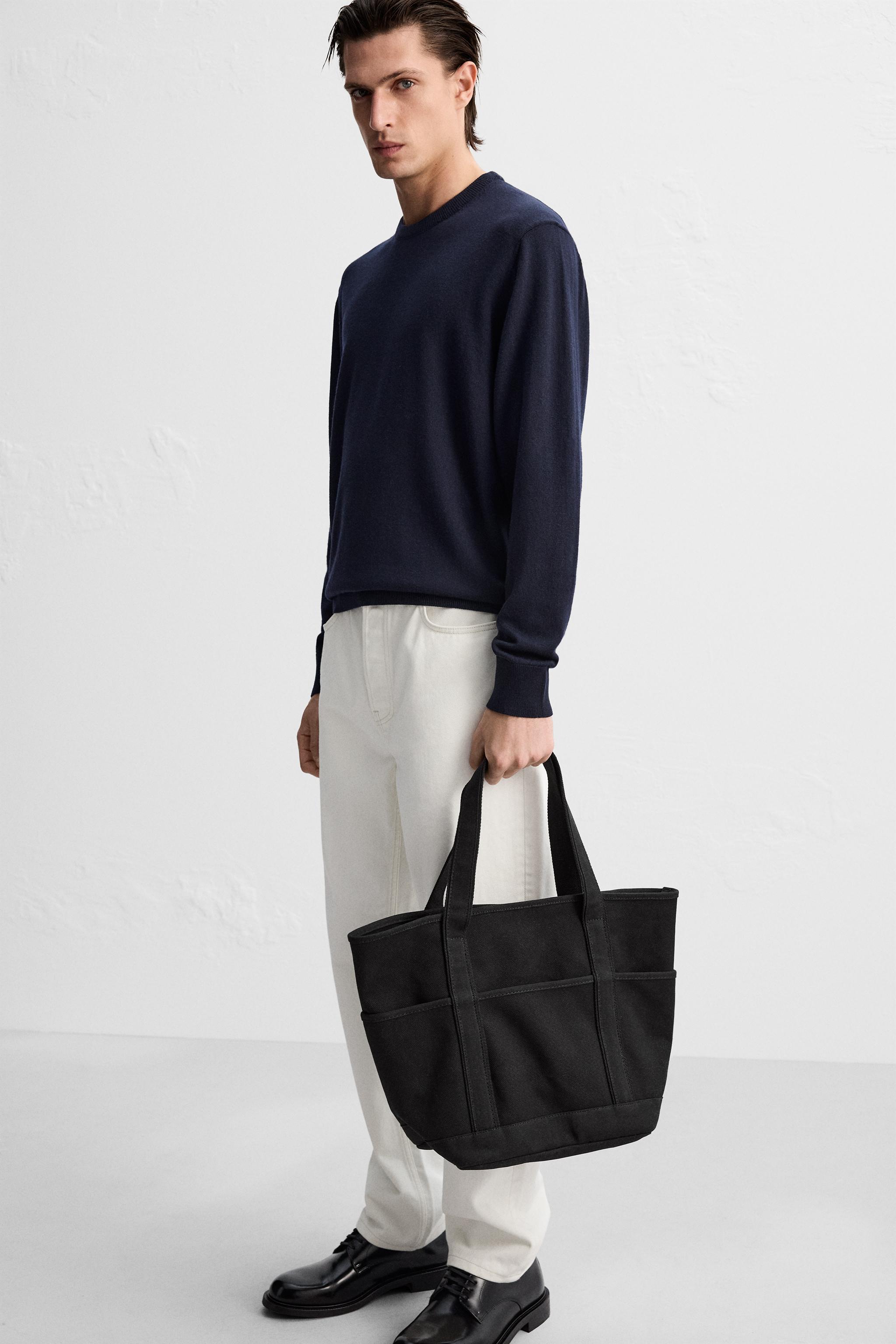 Zara mens tote bag sale