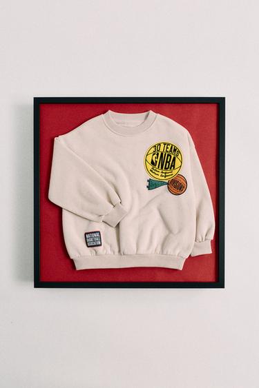 SWEAT À PIÈCES ÉQUIPE NBA - Beige clair de Zara