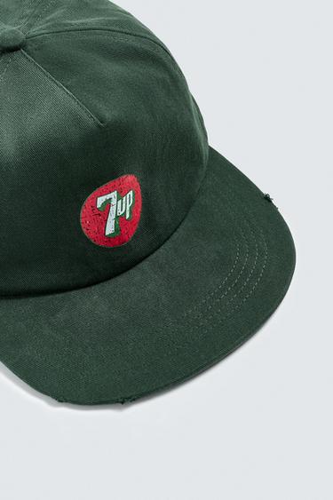 7UP © PEPSICO PRINT CAP - Green by Zara - Image 5