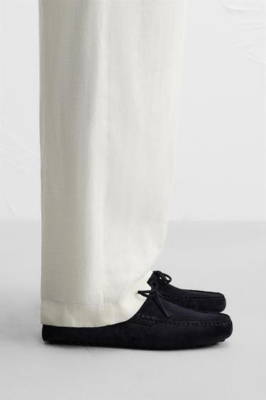 LÄSSIGER LEDERMOKASSIN LIMITED EDITION - Blau von Zara - Bild 0