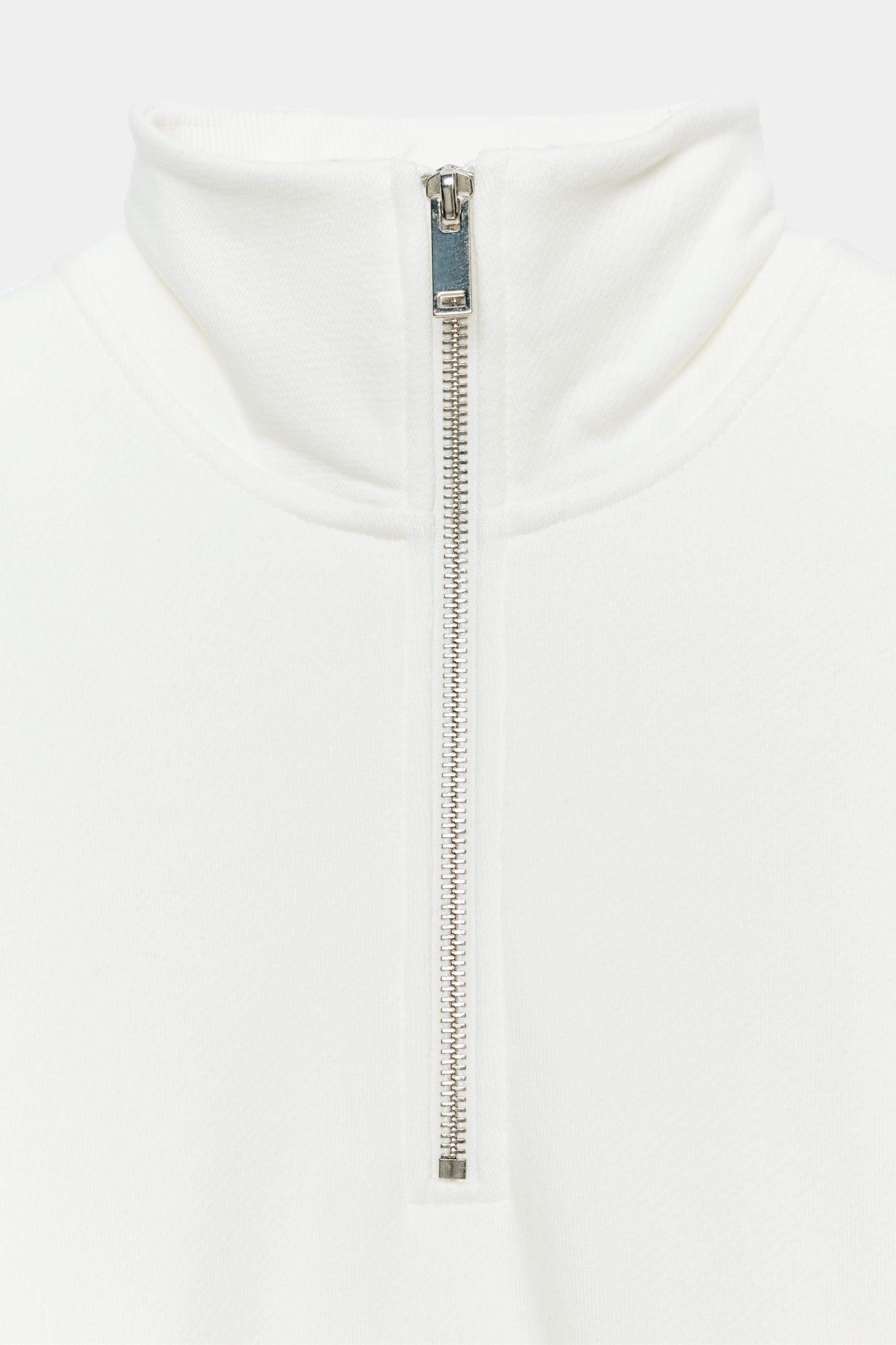 SWEAT ZIPPÉ MÉTALLIQUE