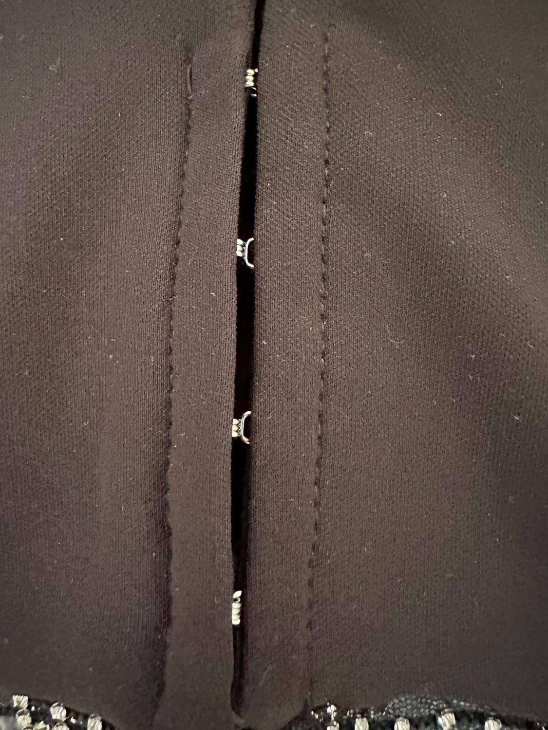 BLACK DIAMANTE CROPPED BLAZER - Image 3