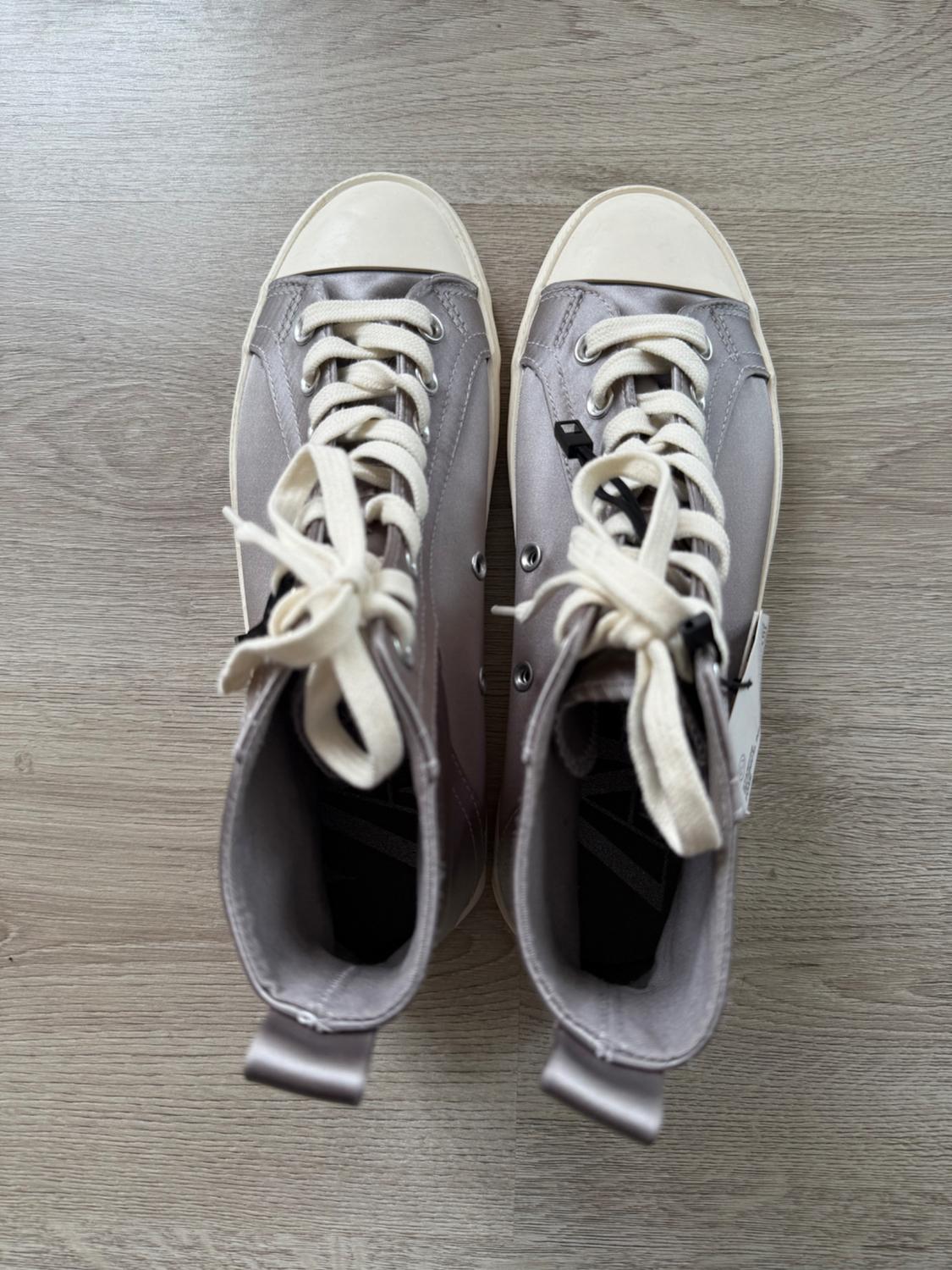 SATIN HIGH-TOP TRAINERS - Image 3