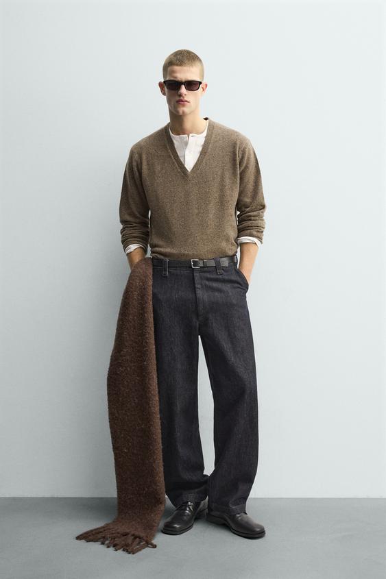 BUTTONED WOOL JUMPER