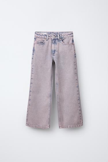 FADED WIDE-LEG JEANS - Pink by Zara - Image 0