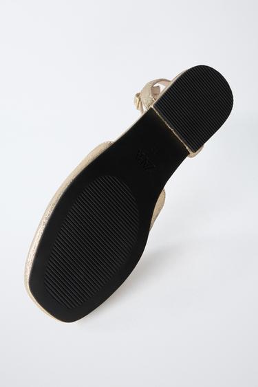 CHAUSSURES OUVERTES À L'ARRIÈRE - Or de Zara - Image 5