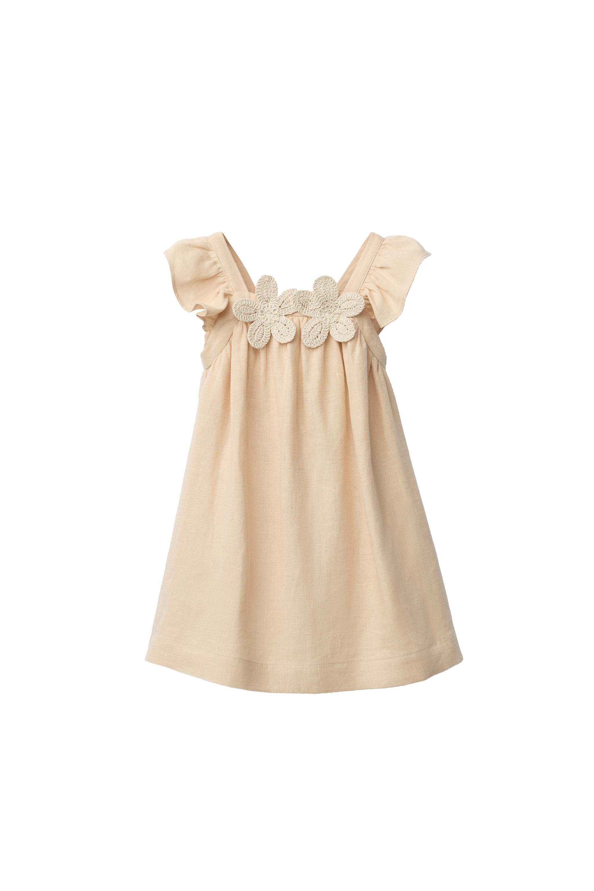 structured linen dress Pink Paisley Alchemy Structured Midi Dress main image 0