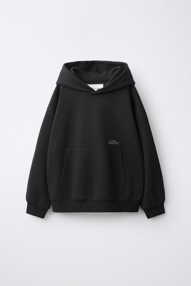 TEXT INTERLOCK HOODIE AND PANTS SET — Gray 2