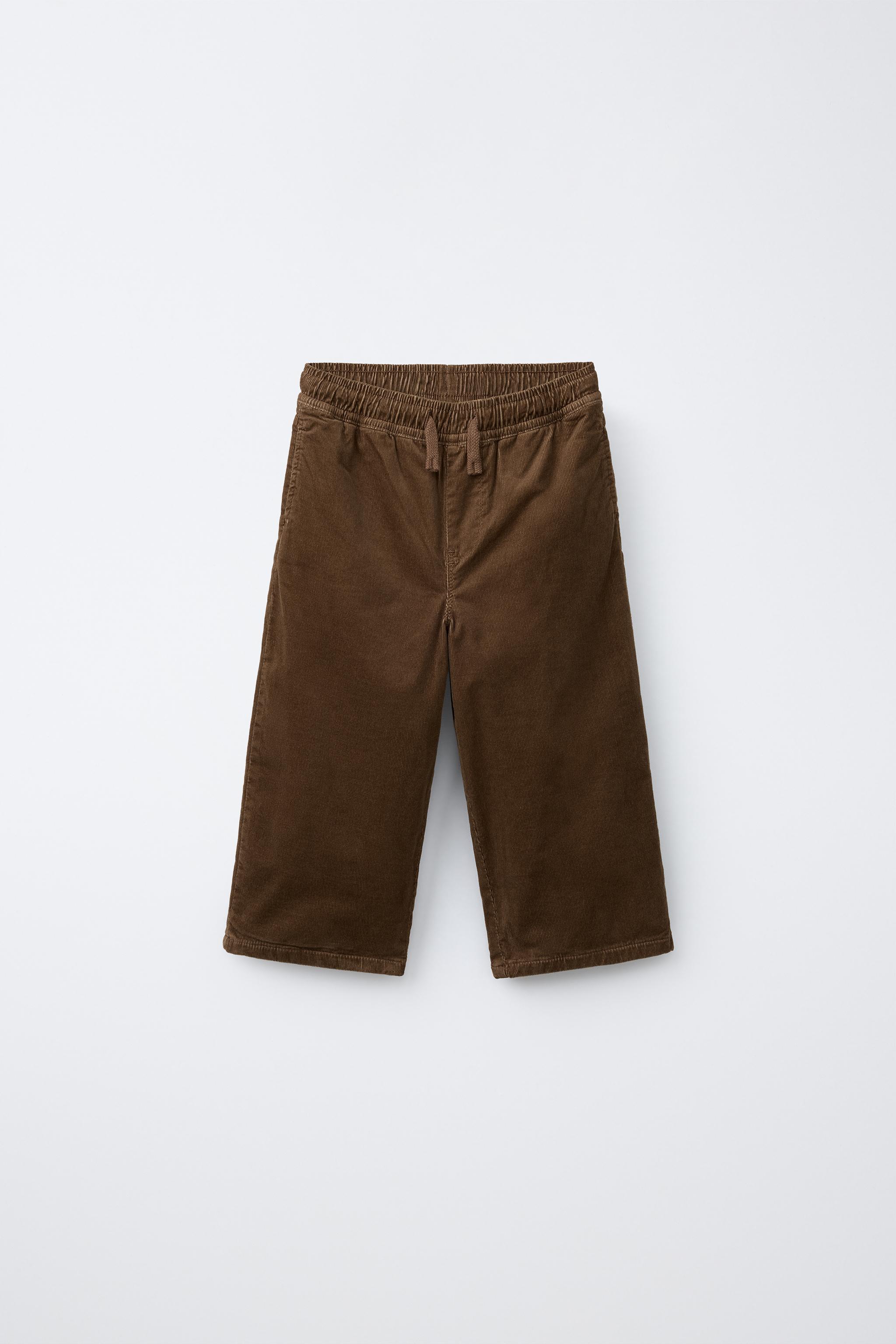 PANTALON VELOURS CÔTELÉ FIN BAGGY
